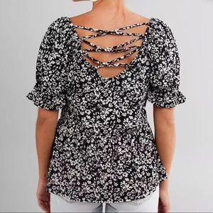Daytrip Floral Peplum Top